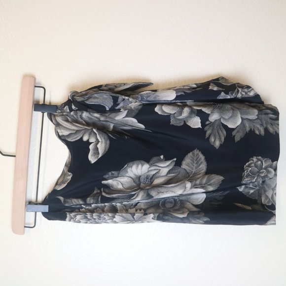 Linda Allard Ellen Tracy Skirt | Floral Wrap Skirt - Picture 7 of 7